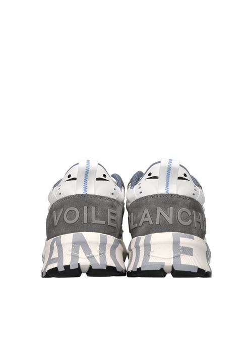 Sneakers in camoscio e tessuto VOILE BLANCHE | CLUB01GRIGIO-BIANCO-BLU